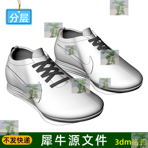 rhino建模 一双球鞋 休闲鞋 运动鞋 跑鞋 鞋子 犀牛模型 源文件