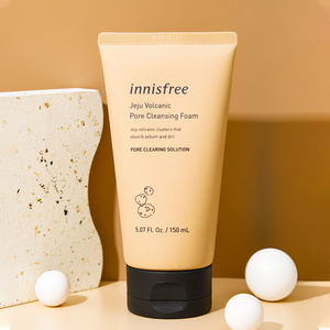 innisfree悦诗风吟火山泥清洁洗面奶女深层收缩毛孔温和泡沫控油