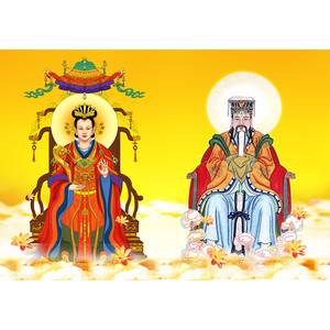 又是个败家的淘宝十字绣2022新款客厅线绣小件满绣玉帝王母玉皇大帝