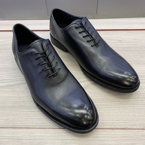 撤柜新款进口头层牛皮水洗做旧处理牛皮底缝制整张牛皮开料男皮鞋