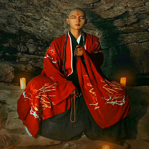 720人付款淘宝菩提雪忘川彼岸花刺绣大袖衫套装汉服花和尚 少年歌行无