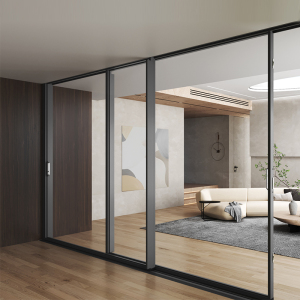 飞宇门窗极境全景重型推拉门户外阳台隔断铝合金钢化玻璃门定制