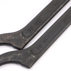 月牙扳手万用圆头勾头吸水管水表盖油缸钩型形扳手半圆勾型扳手