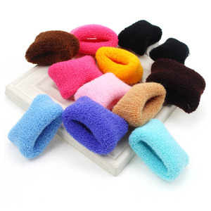 留芳加粗加厚加宽发圈头绳皮筋毛线针织不伤发强拉耐用皮套无接缝