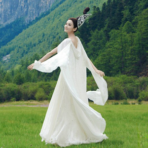 影视剧女士古装青丘狐传说恒娘古力娜扎同款白色狐仙服装