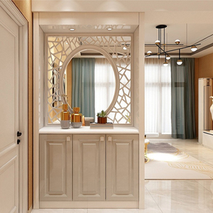 入户装饰玄关隔断柜现代简约客厅双面镂空屏风北欧门厅柜进门鞋柜