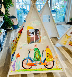 手绘帐篷diy手绘空白帐篷暖场活动沙龙团建户外活动diy材料露营