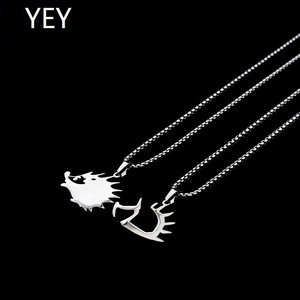 赵雷同款小刺猬周边项链嘻哈街头男女学生个性钛钢吊坠项链不掉色