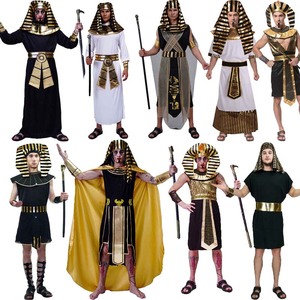 成人cosplay男款万圣节埃及法老派对服装 埃及男国王舞台演出服