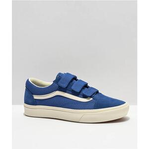 vans范斯2021新款正品海外代购休闲板鞋女士欧美潮流蓝色复古板鞋