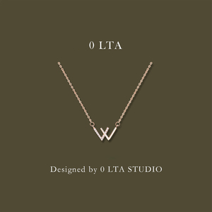 Hong Kong「设计师」0 LTA W字母项链配饰女轻奢小众锁骨链高级感