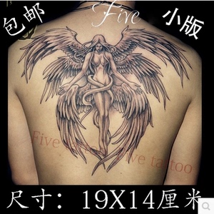 六翼天使纹身贴