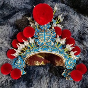 特价戏曲太子盔小王盔豫剧粤剧越剧昆曲胎太子小生盔头娃娃盔帽子