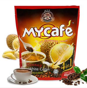 马来西亚槟城 咖啡树莲白咖啡600g金装榴莲咖啡四合一白咖啡 1袋