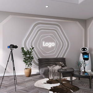 直播间背景墙壁纸造型北欧壁布高级感女服装店墙纸8d立体网红ins