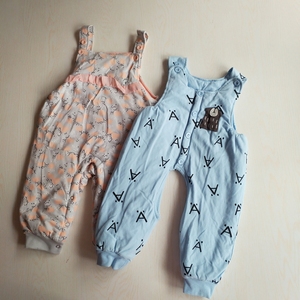 帅l尾单宝宝连体裤婴幼儿秋冬南极棉保暖男女宝纯棉背带裤童装