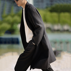 日本优衣库2020秋冬u系列设计师合作款双面呢大衣外套男装 431340