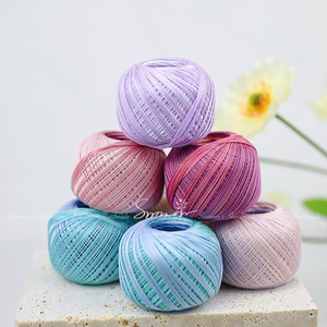 00anne0225淘宝anne毛线绒线 手工编织春夏棉线逸蕾丝线5号蕾丝线长