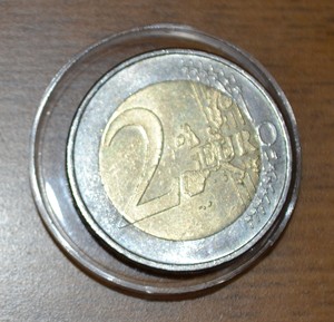 欧元硬币2欧元硬币保真正品