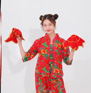 伴娘服女抖音村姑