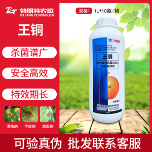 博瑞杰王铜30%柑橘果树番茄人参溃疡病早疫病黑斑病农药杀菌剂1l