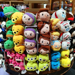 disney 香港迪士尼乐园 tsum人物玩具总动员4叉叉 迷你毛公仔玩偶