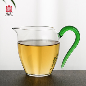 福容公道杯玻璃高档加厚耐热日式高端茶水分离功夫茶海茶具分茶器