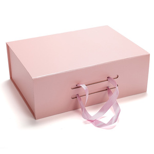 现货翻盖服装礼品盒手提折叠通用背包硬包装盒创意硬纸板鞋子礼盒