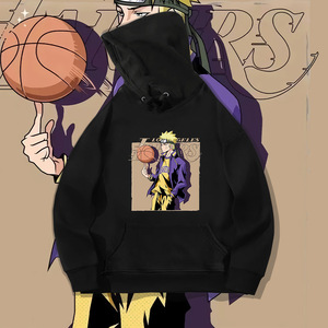 火影忍者连帽卫衣春秋装潮牌日系动漫周边鸣人篮球联名外套上衣服