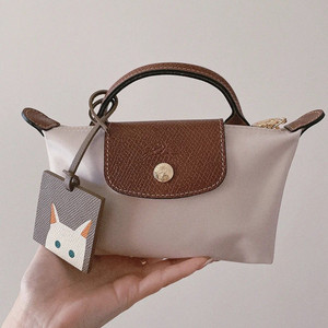 法国龙骧52mini包手提包迷你饺子包女2022新款单柄帆布零钱手机包