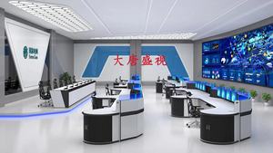深圳豪华监控操作台指挥中心控制台电网电力调度台弧形平台操控台