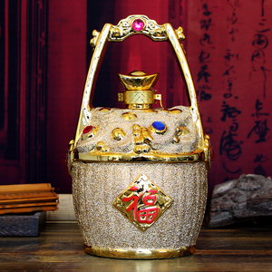 杏杰杏花村酒 一桶金酒 清香型白酒 53度1500ml
