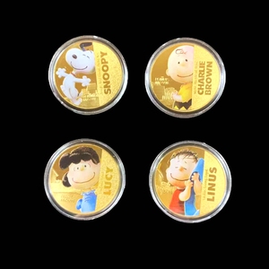 纽埃新款牙仙子金币史努比snoopy卡通硬币彩色纪念币男女儿童礼物