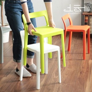 北欧加厚彩色塑料凳子靠背凳家用高凳简约餐厅防滑成人餐桌凳椅子