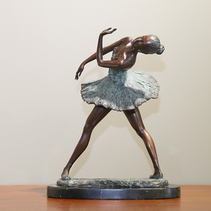 少女芭蕾舞蹈雕塑纯铜工艺品摆件结婚生日商务礼物电视柜装饰品