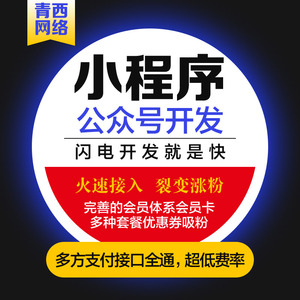 微信抖音小程序开发app商城会员外卖同城小程序定制h5网页公众号