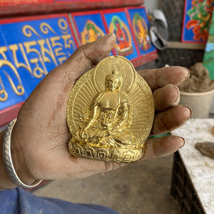 【造佛像】中号药师佛擦擦佛像 药王菩萨 西藏传统如法泥塑像