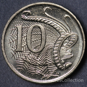 满60包邮澳大利亚10分硬币琴鸟23.5mm大洋洲外国钱币外币收藏真币