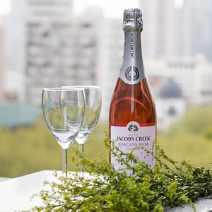 买两支送酒杯 澳洲杰卡斯莫斯卡托桃红起泡酒气泡葡萄酒750ml