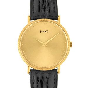 piaget/伯爵18k黄金男表手动机械9026二手表瑞士原装正品98新