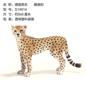 思乐Schleich 绝版野生动物模型 雌猎豹 14614 专柜正品