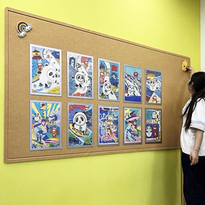 毛毡板墙贴纸幼儿园作品展示软木板照片墙贴自粘公司公告栏背景板