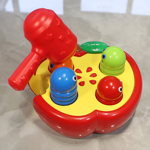 打地鼠儿童玩具0-1岁半婴儿益智2-3岁男女宝宝敲击果虫敲打游戏机