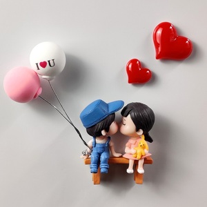 创意冰箱贴网红告白气球情侣装饰贴磁力磁铁吸铁石卡通白板留言贴
