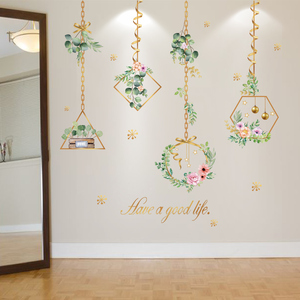 客厅欧式墙画壁画花卉装饰墙贴沙发背景墙布置墙贴画墙壁贴纸自粘