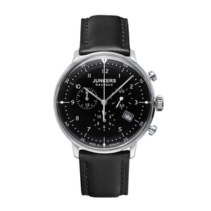 junkers荣克士德国手表男计时石英表时尚商务皮带正品腕表6086-2