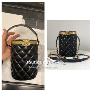 【现货】Chanel/香奈儿 盒型包圆桶镜子包单肩斜挎包AS2641