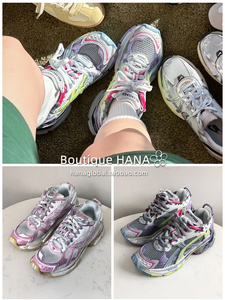 【现货】Balenciaga巴黎世家 Runner 运动休闲鞋彩色脏粉老爹鞋女