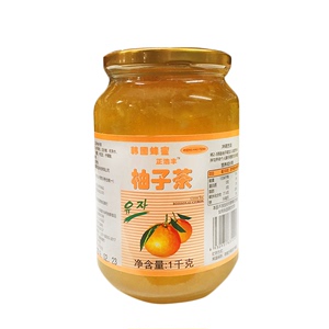 韩国原装进口浩丰浓缩果肉蜂蜜柚子茶 柚子蜜1000g