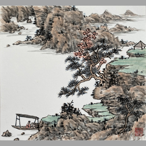 书画淘宝平民画院客厅字画作品真迹g042007无款水墨国画山水画小品33